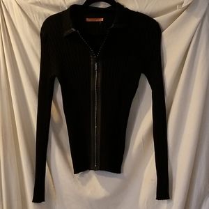 Sexy zip front sweater